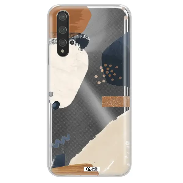 Abstract Design Huawei Nova 5t Clear TPU Case
