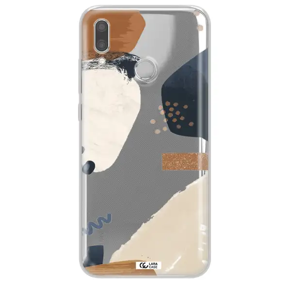 Abstract Design Huawei P Smart 2019 Clear TPU Case