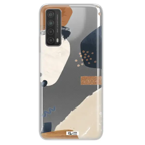 Abstract Design Huawei P Smart 2021 Clear TPU Case