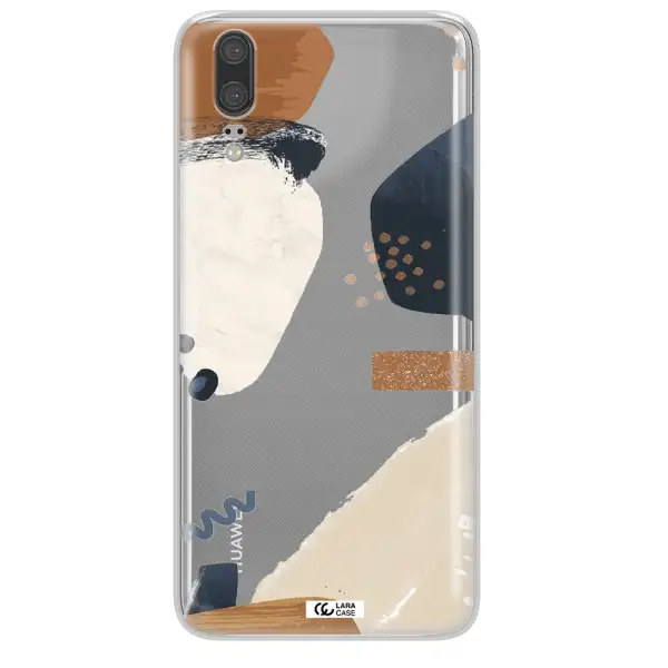 Abstract Design Huawei P20 Clear TPU Case