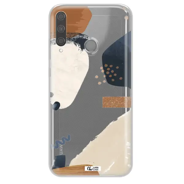 Abstract Design Huawei P40 Lite E Clear TPU Case
