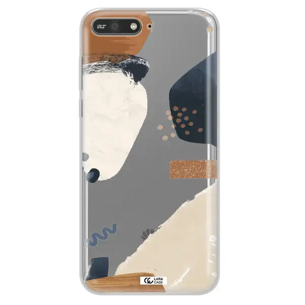 Abstract Design Huawei Y6 2018 Clear TPU Case