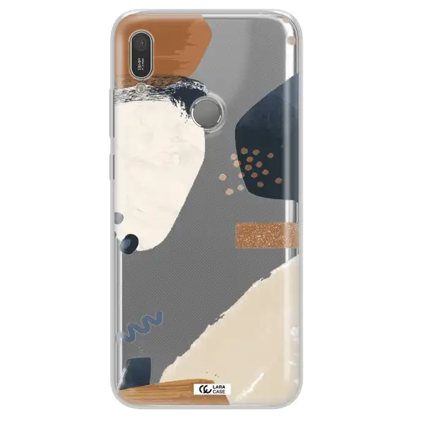 Abstract Design Huawei Y6 2019 Clear TPU Case