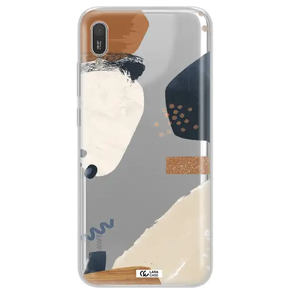 Abstract Design Huawei Y6 Pro 2019 Clear TPU Case