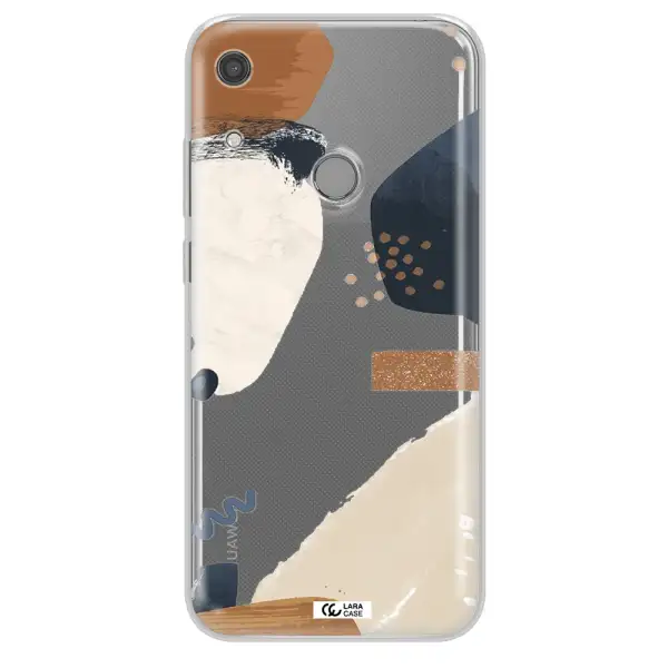 Abstract Design Huawei Y6S Clear TPU Case