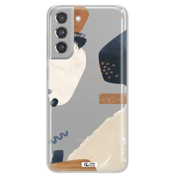 Abstract Design Samsung A21 Fe Clear TPU Case
