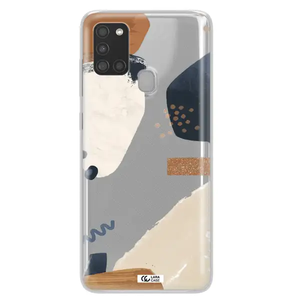 Abstract Design Samsung A21S Clear TPU Case