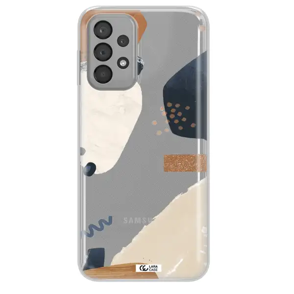 Abstract Design Samsung A23 Clear TPU Case