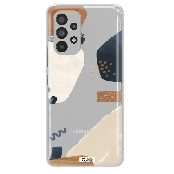 Abstract Design Samsung A53 Clear TPU Case