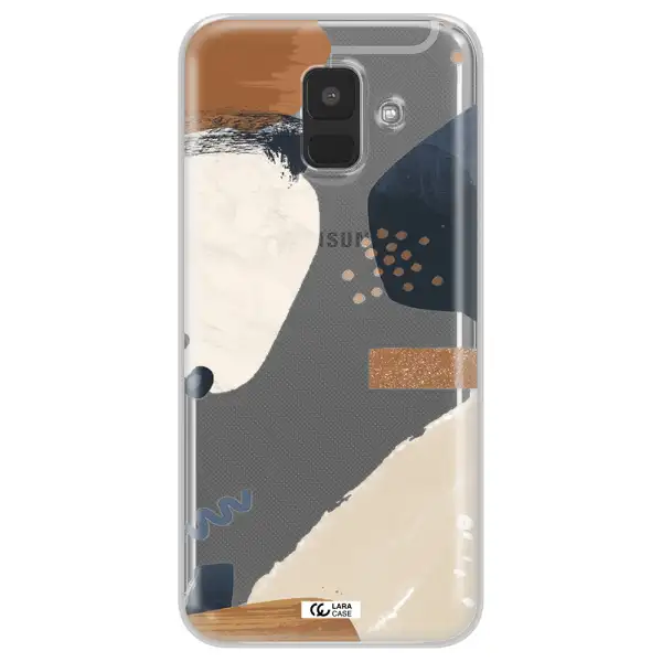 Abstract Design Samsung A6 Clear TPU Case