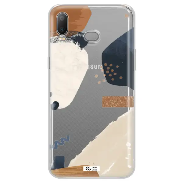 Abstract Design Samsung A6S Clear TPU Case