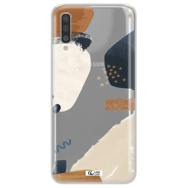Abstract Design Samsung A70S Clear Tpu Case