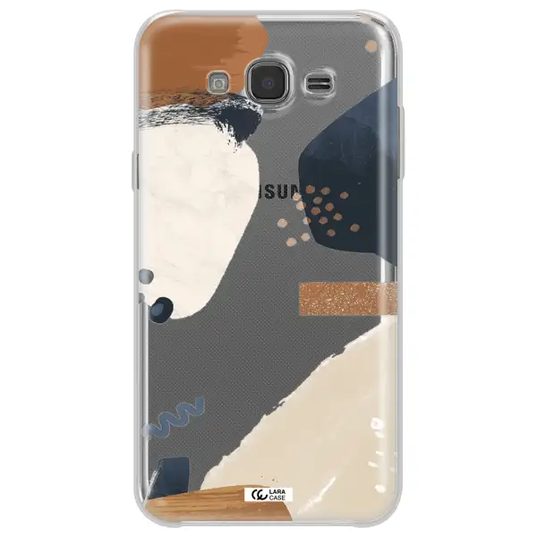 Abstract Design Samsung J7 Clear TPU Case