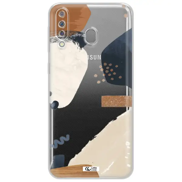 Abstract Design Samsung M30 Clear TPU Case