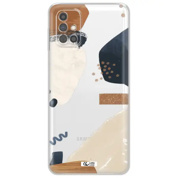 Abstract Design Samsung M51 Clear TPU Case