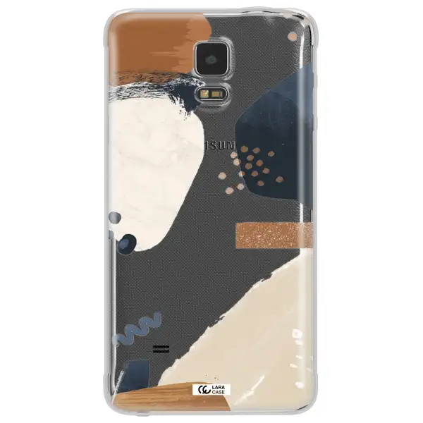 Abstract Design Samsung Note 4 Clear TPU Case