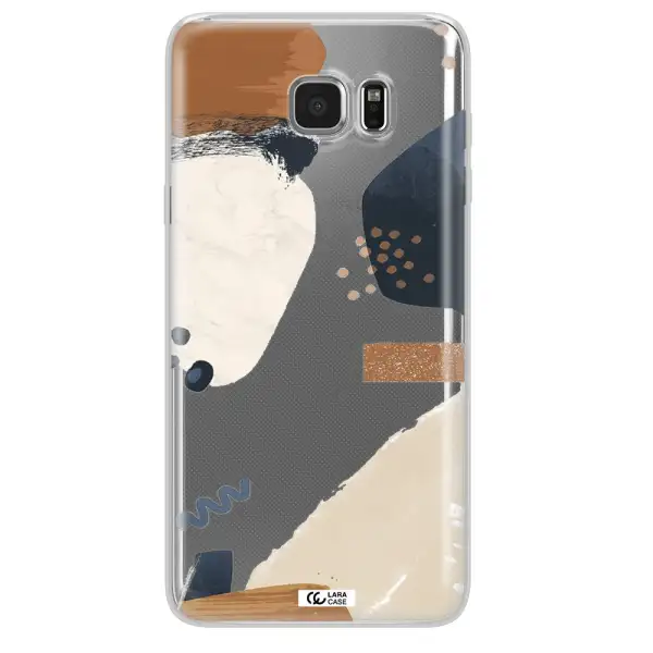 Abstract Design Samsung Note 5 Clear TPU Case