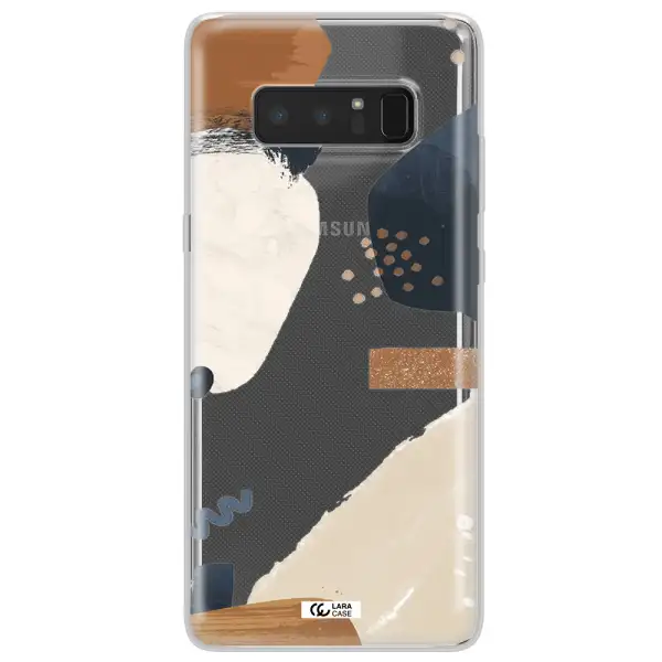 Abstract Design Samsung Note 8 Clear TPU Case