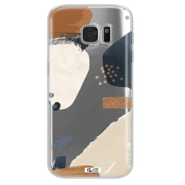 Abstract Design Samsung S 7 Clear TPU Case