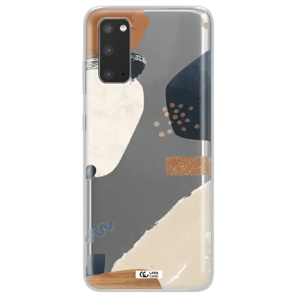 Abstract Design Samsung S20 Clear TPU Case