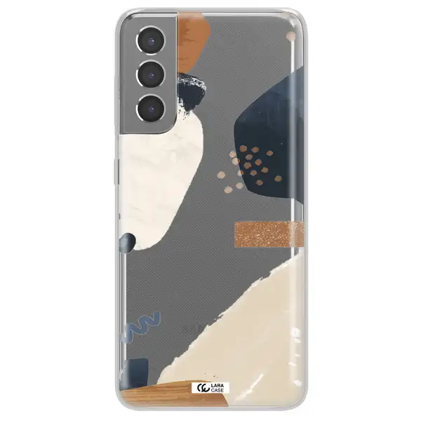 Abstract Design Samsung S21 Plus Clear TPU Case