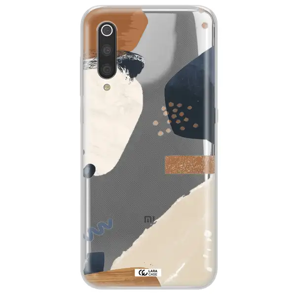 Abstract Design Xiaomi Mi 9 Clear TPU Case
