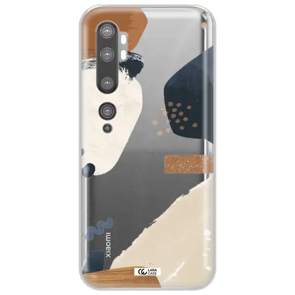 Abstract Design Xiaomi Mi Note 10 Clear TPU Case