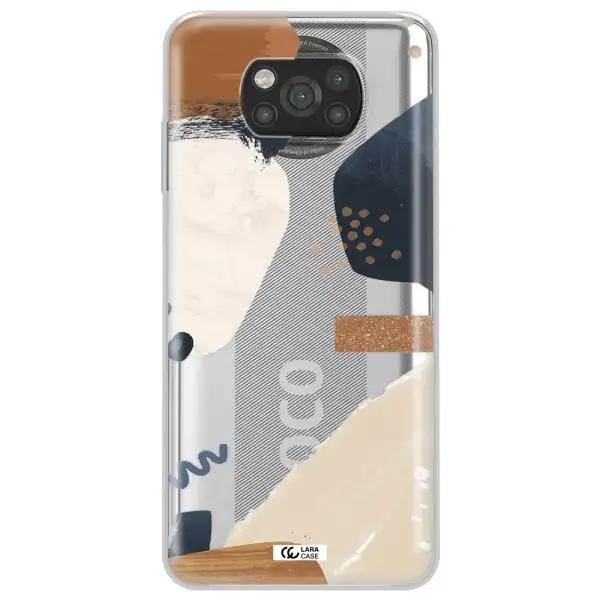 Abstract Design Xiaomi Poco X3 Clear TPU Case