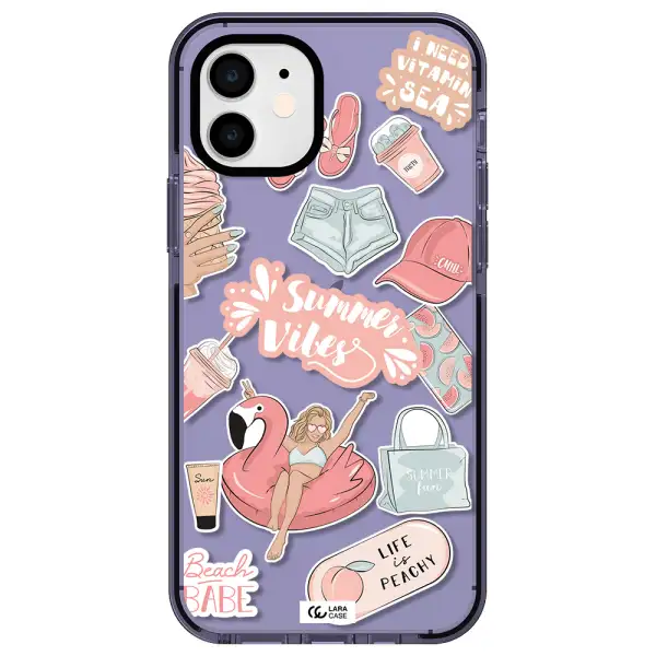 Summer Vibes Sticker Apple iPhone 11 impact Lilac Case
