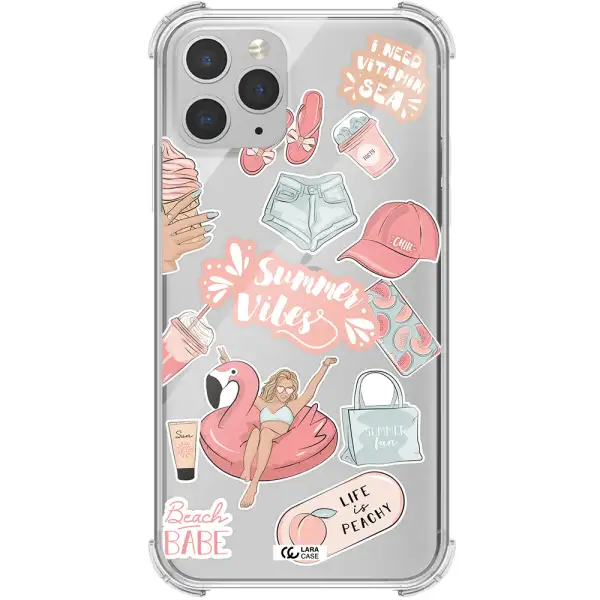 Summer Vibes Sticker Apple iPhone 11 pro Clear PC Case