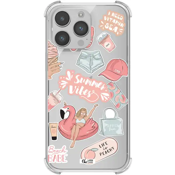 Summer Vibes Sticker Apple iPhone 14 pro max Clear PC Case