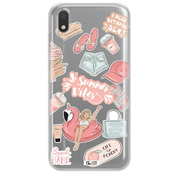 Summer Vibes Sticker Huawei Honor 8S Clear TPU Case