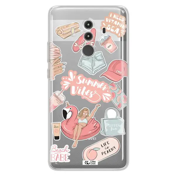 Summer Vibes Sticker Huawei Mate 10 Clear TPU Case