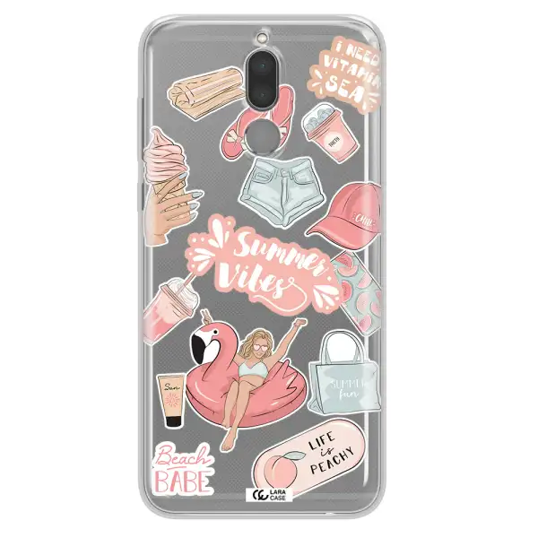 Summer Vibes Sticker Huawei Mate 10 Lite Clear TPU Case
