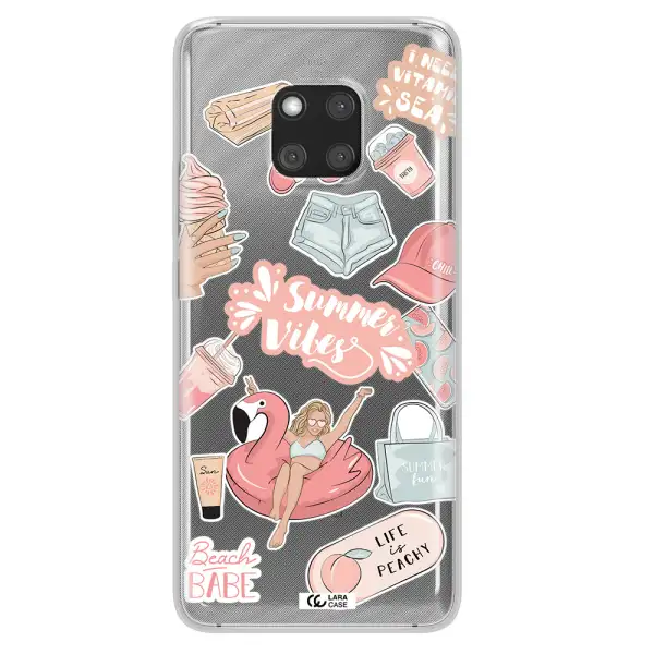 Summer Vibes Sticker Huawei Mate 20 Pro Clear TPU Case