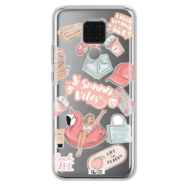 Summer Vibes Sticker Huawei Mate 30 Lite Clear TPU Case
