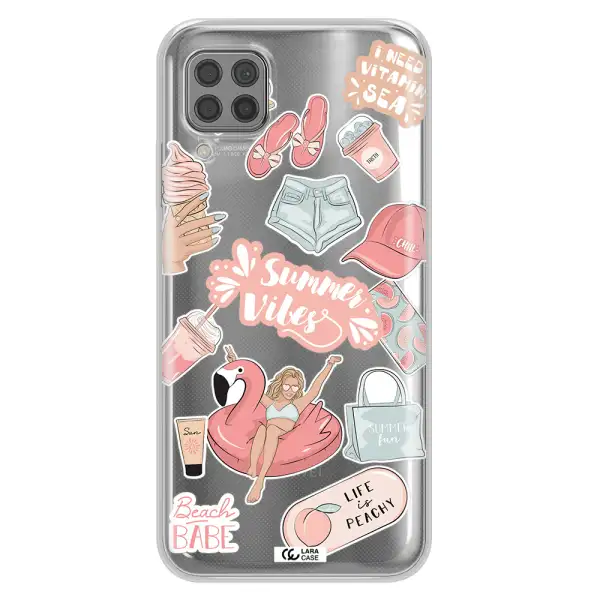 Summer Vibes Sticker Huawei P40 Lite Clear TPU Case