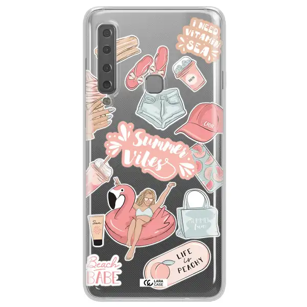 Summer Vibes Sticker Samsung A9 2018 Clear TPU Case