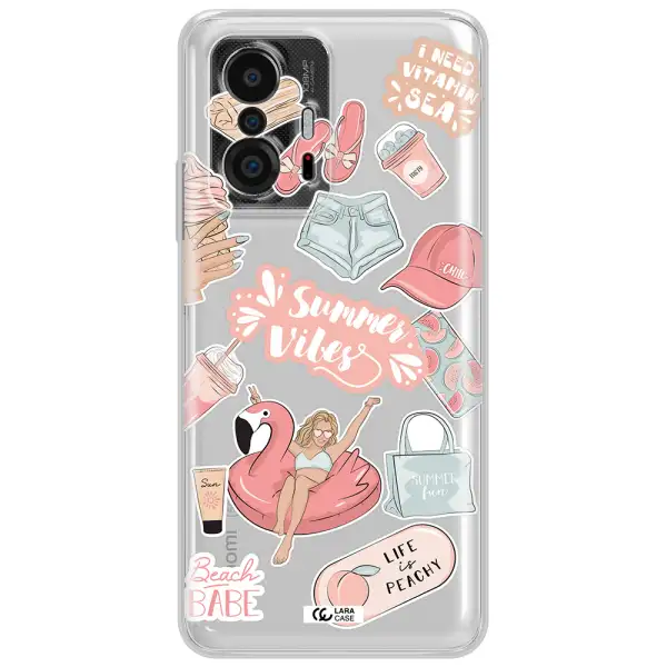 Summer Vibes Sticker Xiaomi 11T Clear Tpu Case