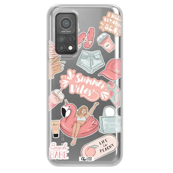 Summer Vibes Sticker Xiaomi Mi 10 T Pro Clear TPU Case