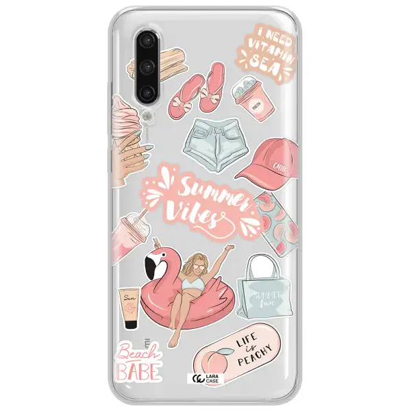 Summer Vibes Sticker Xiaomi Mi 9 Lite Clear Tpu Case