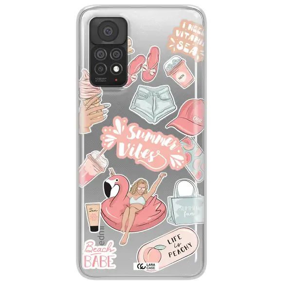 Summer Vibes Sticker Xiaomi Note 11 Pro Clear TPU Case