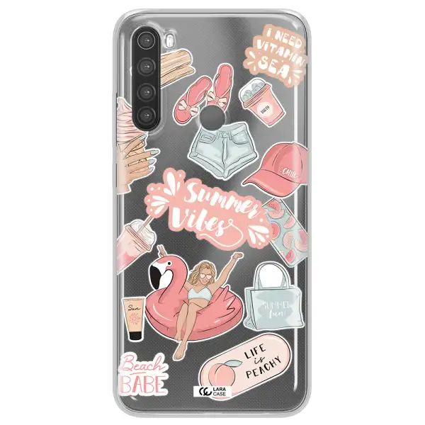 Summer Vibes Sticker Xiaomi Note 8 Clear TPU Case
