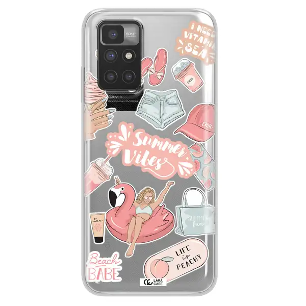 Summer Vibes Sticker Xiaomi Redmi 10 Clear TPU Case