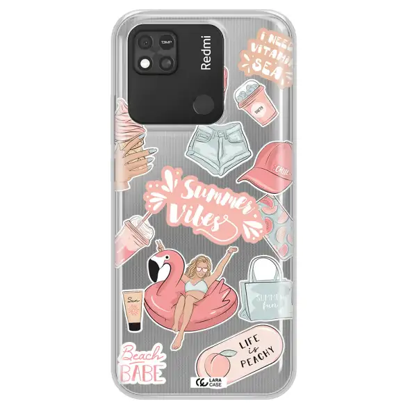 Summer Vibes Sticker Xiaomi Redmi 10A Clear TPU Case