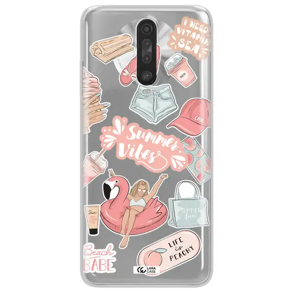 Summer Vibes Sticker Xiaomi Redmi K30 Clear TPU Case