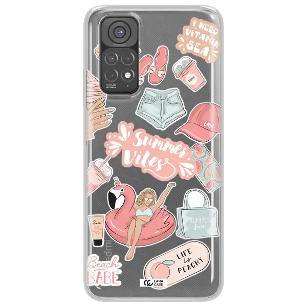 Summer Vibes Sticker Xiaomi Redmi Note 11 Clear TPU Case