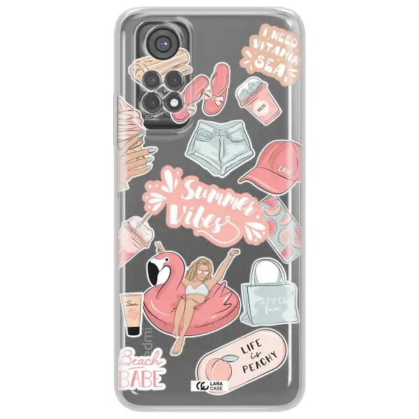 Summer Vibes Sticker Xiaomi Redmi Note 11S Clear Tpu Case