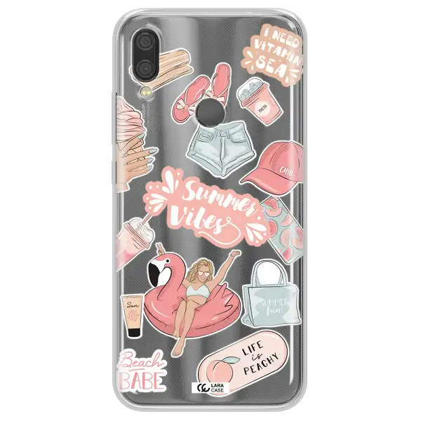 Summer Vibes Sticker Xiaomi Redmi Note 7 Clear TPU Case
