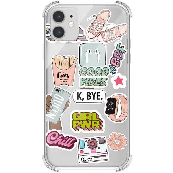 Girl Power Apple iPhone 11 Clear PC Case